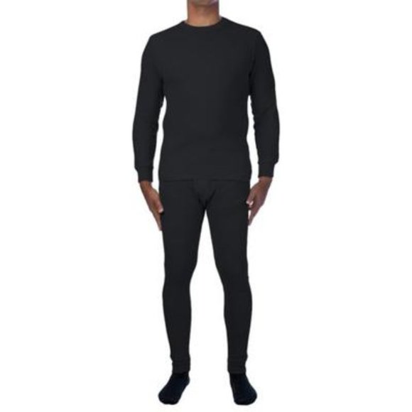Smiths Work Wear Thermal Men's Underwear Crew Neck Set - X-large - Black - NWT - Picture 1 of 11